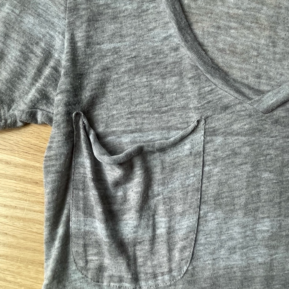 Z Supply OVERSIZED Camo Burnout Pocket Tee Size XS - Picture 5 of 13